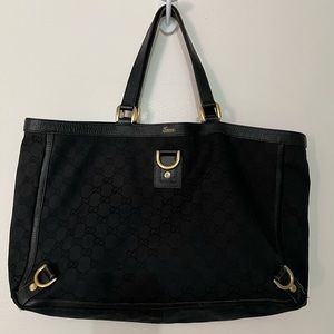 Gucci canvas shoulder bag